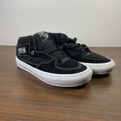 Vans Skate Half Cab Black White Men's 7 US Shoes/Sneakers Spit Baker No Laces