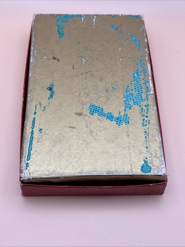Slim Notepad in Case 1950's Vintage Pad Red Coat Of Arms Vinyl - Picture 9 of 9