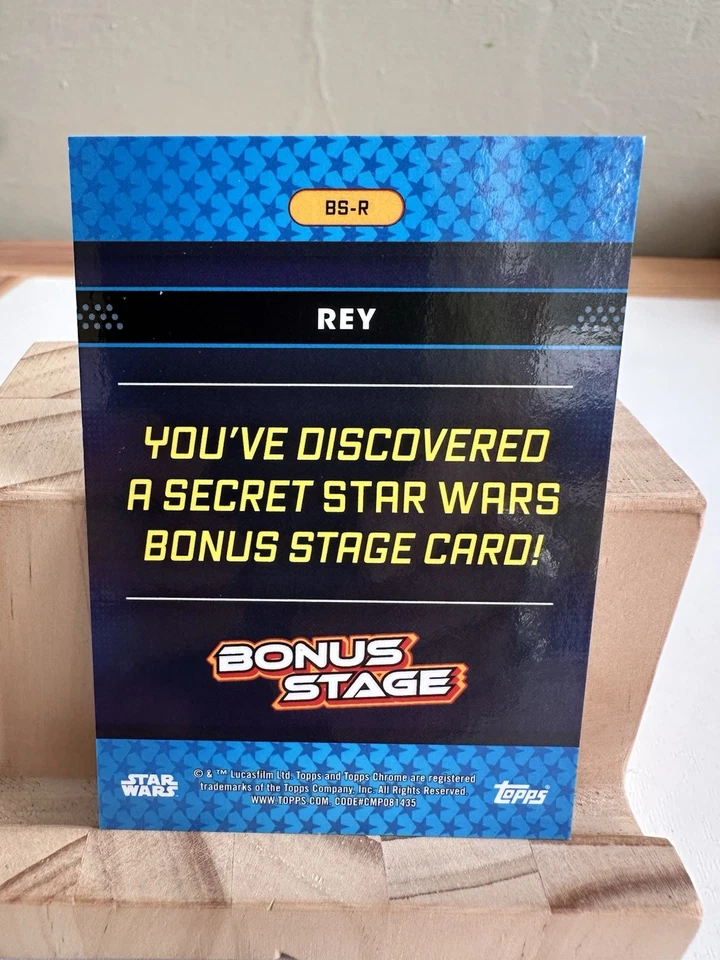 2024 Chrome Star Wars REY BONUS STAGE Insert /50 SSP #BS-R - Image 2 of 2
