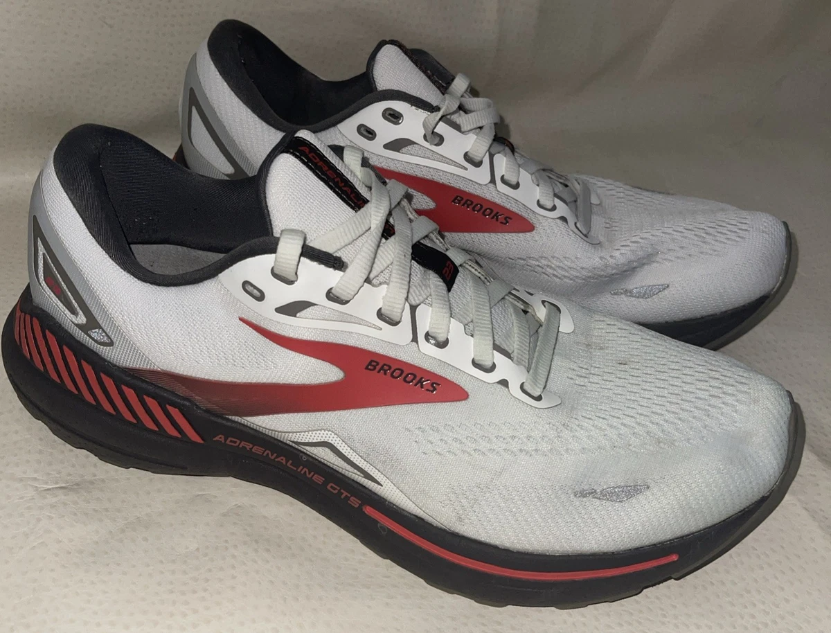 Brooks Adrenaline GTS 23 White Red Black for sale | eBay display picture 2