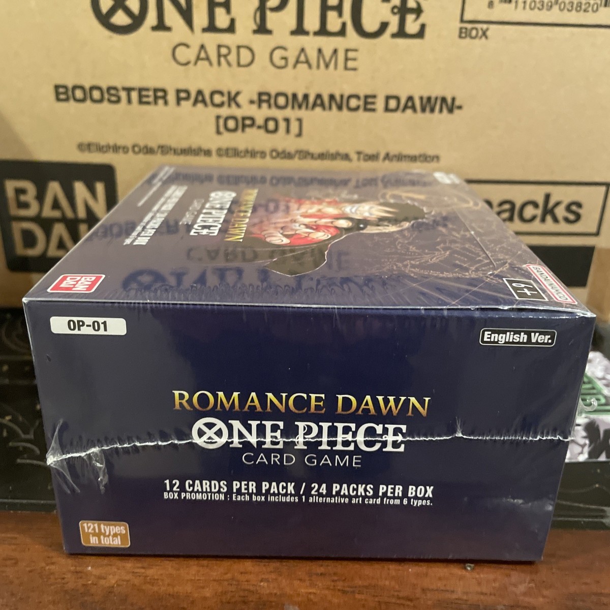 One Piece EN OP-01 Romance Dawn Blue Bottom Booster Box Sealed
