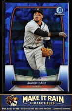 Javier Báez 2023 Bowman Chrome Sapphire Edition #13 Detroit Tigers Baseball