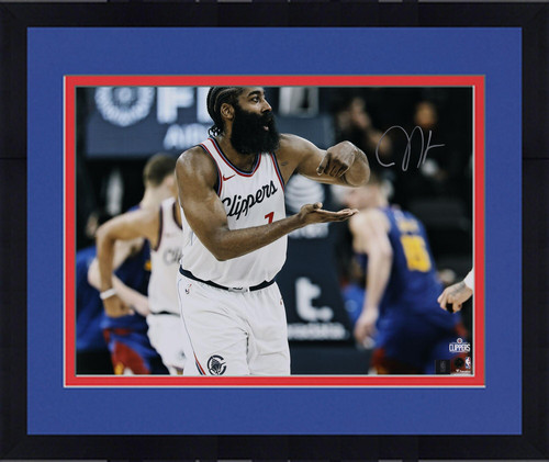 Foto de celebración firmada por James Harden Clippers 16x20 Stir the Pot enmarcada - Imagen 1 de 1