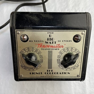   Rare Original Lionel Gauge Type R  Transformer, Gold Face Plate Original Box