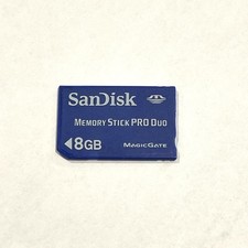 8gb SANDISK PRO Duo memory stick for pro duo Sony cameras  Sony PSP