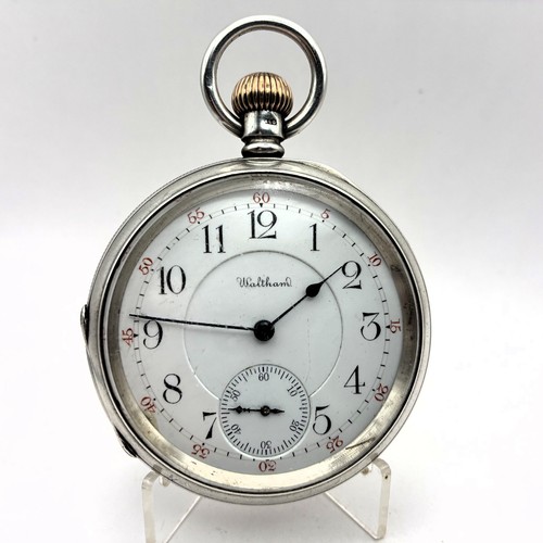 RARE 16 SIZE WALTHAM RIVERSIDE MAXIMUS 23 JEWELS STERLING SILVER CASE