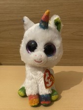 OFFICIAL TY BEANIE BOO BABIES PIXIE UNICORN PLUSH SOFT TOY NEW WITH TAGS