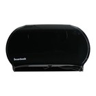 R4070BKBW 20.25 in. x 6 in. x 12.25 in. Jumbo Twin Toilet Tissue Dispenser - ...