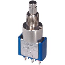 Image of APEM Pushbutton Switch, 2-pole, 250V AC 3A