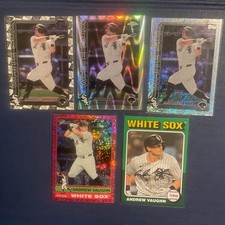 Andrew Vaughn Lot 5 - SP, Refractors, Foils, Parallels - Brewers White Sox