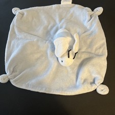 Burt's Bees Baby Lovey Blue White Bee Plush Security Blanket Crib Toy