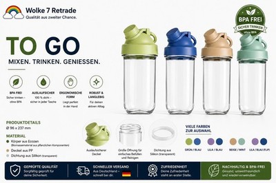 LocknLock Flaschen BPA-frei 830ml verschiedene Farben 
