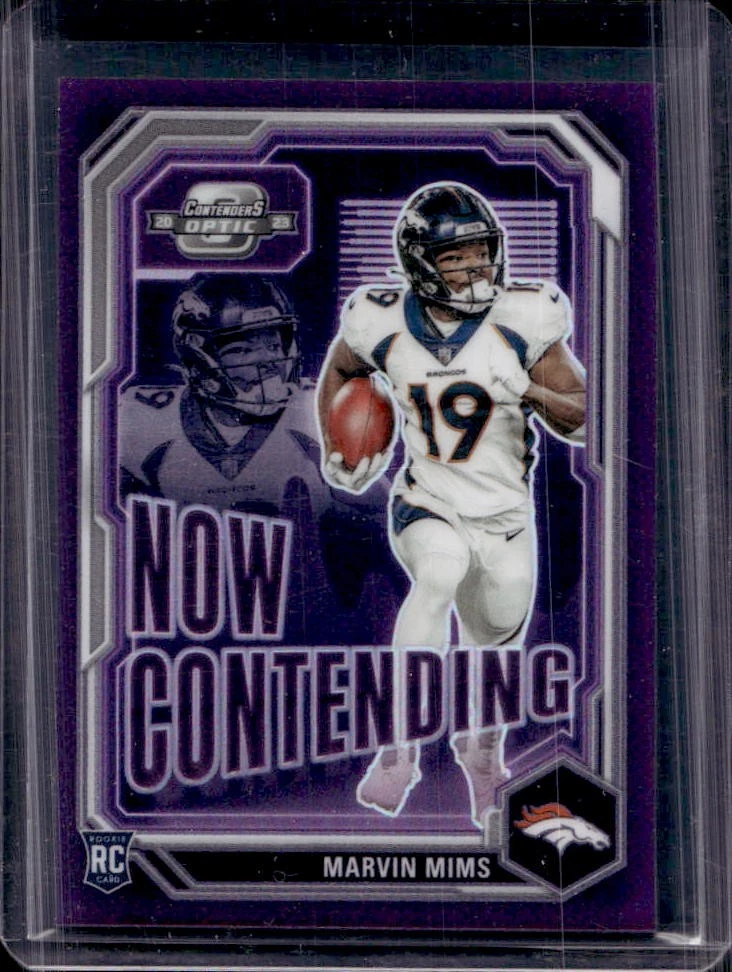 Marvin Mims Panini Contenders Optic Now Contending #NCMMS Base