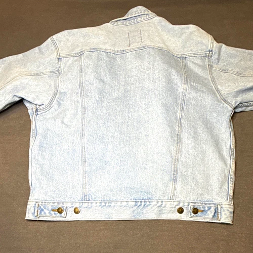 Vintage 90s Stefano Man Basic Original Design Denim Jacket Medium Light Wash Tru image 2