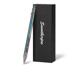 Bolt Action Pen, Stainless Steel Ballpoint Pen with Black Ink, Compatible wit...