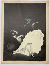 RARE Early Original ELLISON HOOVER 'Gypsy Dancers' DANCE Signed LITHOGRAPH