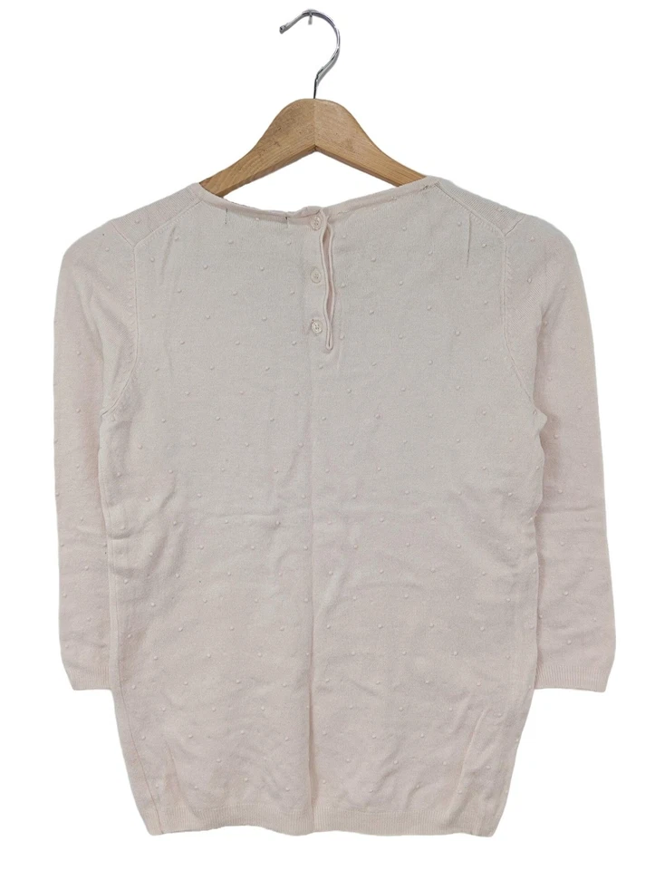 MANGO BASICS Jersey de manga corta Mujeres Jersey Talla EU 36 rosa look casual - Imagen 2 de 4