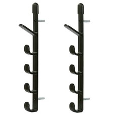 1 Pair Hockey Stick Wall Mount Brackets Horizontal Display Rack Shelf