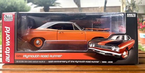 AutoWorld 1969 Plymouth Road Runner Die Cast (Limited Looney Tunes Ed 1 of 1002)