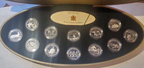 1999 Royal Canadian Mint - RCM  Commemorative Millennium Coin Set (12 Pc) - Picture 1 of 2