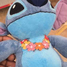 Disney Lilo  Stitch Stitch Medium Plush Stuffed Animal with Flower Lei