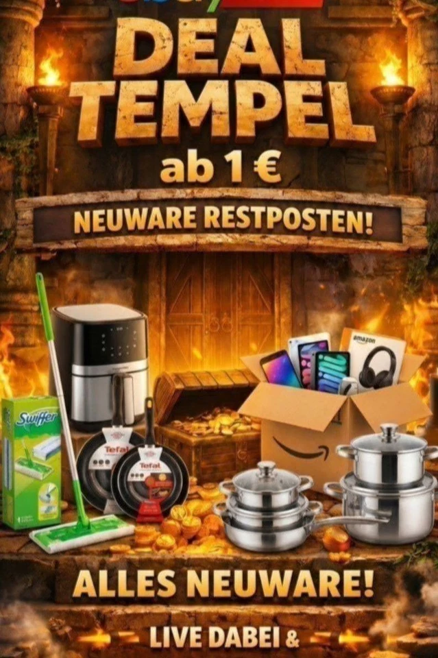 Baumarkt & Supermarkt Restposten ALLES Neuware LIVE #tempeldeals