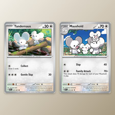 Tandemaus Maushold, 2 Card Set, Evolution Line, Paldean Fates