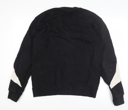 Sudadera Pullover Emporio Armani EA7 Para Hombre Negra Logo - Imagen 2 de 12