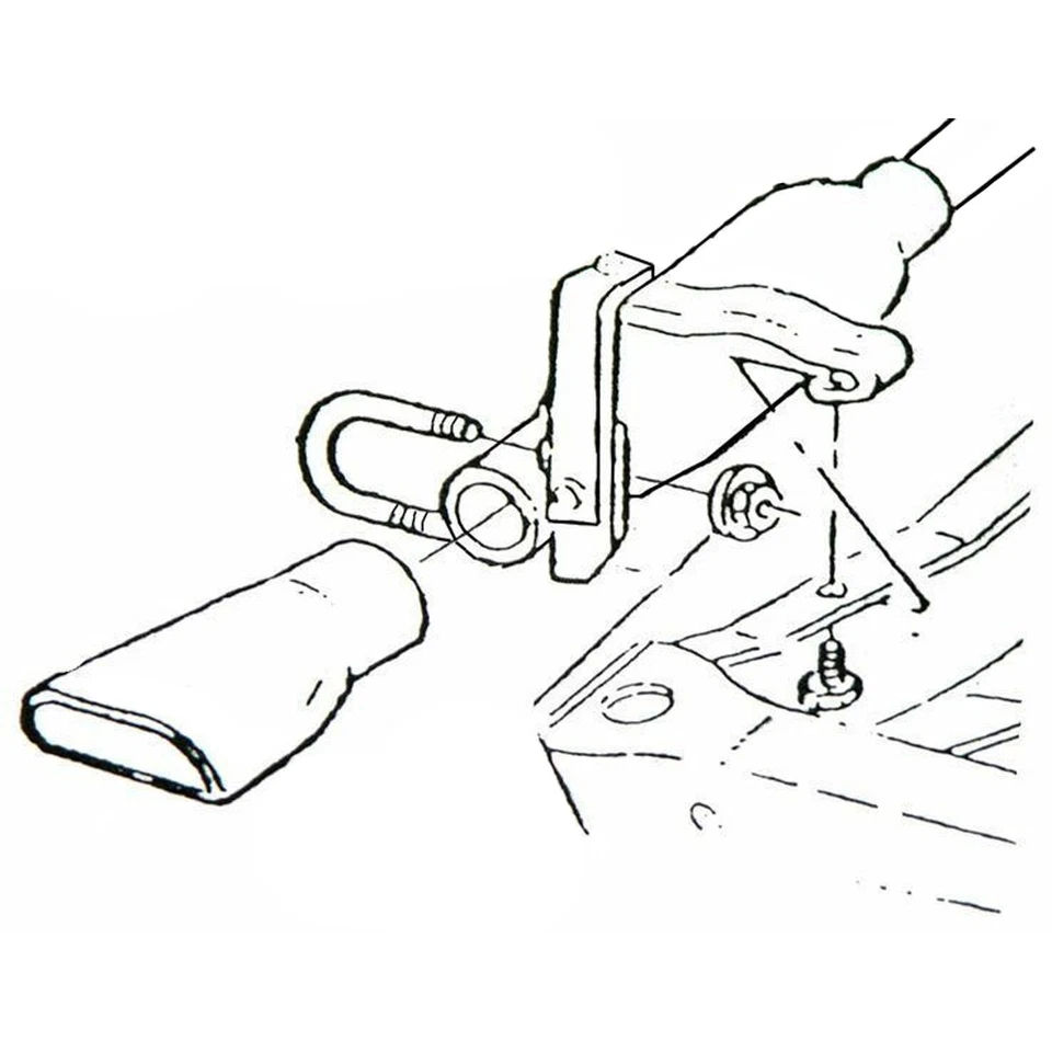 Suspensiones traseras de tubo de escape Chevrolet Chevelle Monte Carlo 1972 2 piezas Foto 2 de 4