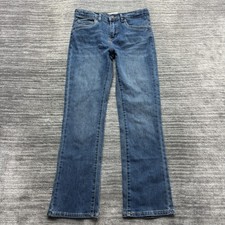 Levi's Jeans Size 12 Reg 24x26 Youth Boot Cut Adjustable Waist Blue Denim