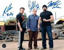 Trailer Park Boys Autographed Triple Promo Photo in Blue Sharpie