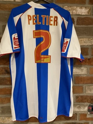 Huddersfield Town football shirt match worn Lee Peltier