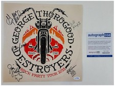 George Thorogood & The Destroyers Signed Album Cover Poster Flat ACOA