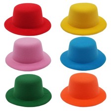 6 Colors Mini Formal Hats 5.1 Inch Miniature DIY Crafts Hair Accessories