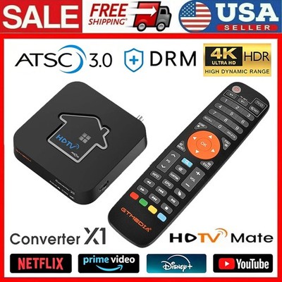 GTMEDIA HDTV Converter X1 4K HDR Android 11 TV BOX ATSC3.0 DRM Tuner With 2.4/5G