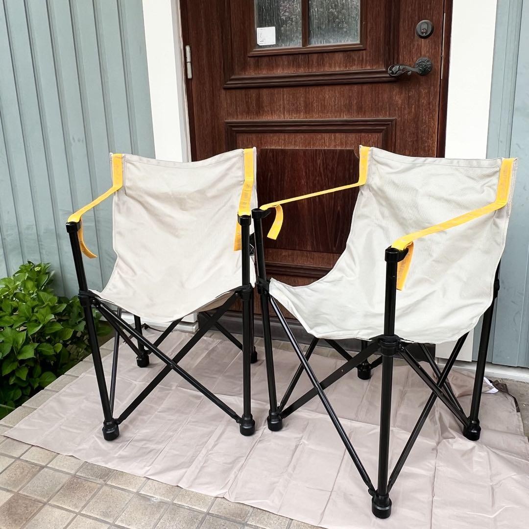 【FROMJAPAN】 peak フォールディングチェア　1台 Discontinued Set Of 2 Snowpeak Chair Yellow Independent