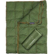 Down Blanket Camping Quilt - Lightweight, Packable, Puffy, Wearable, Water Re...