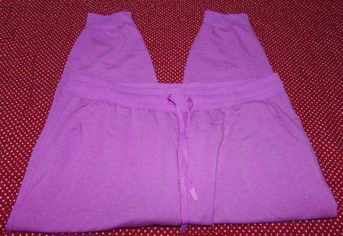 ATHLETIC WORKS DAMEN GRÖSSE XXXL (22) FLIEDER FLEECE JOGGINGHOSE KORDELZUG - Bild 2 von 3