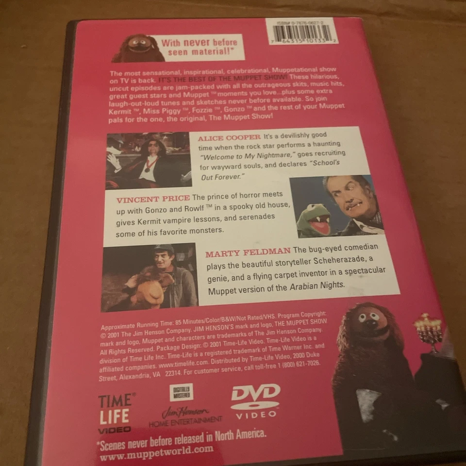 Best of the Muppet Show DVD Alice Cooper Vincent Price Marty Feldman 2001 - Image 2 of 4