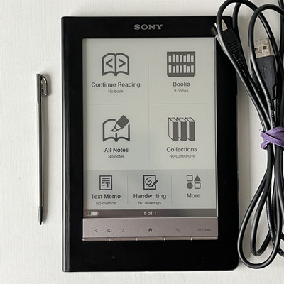 Sony PRS-600 E-Book Reader Touchscreen Black Tested