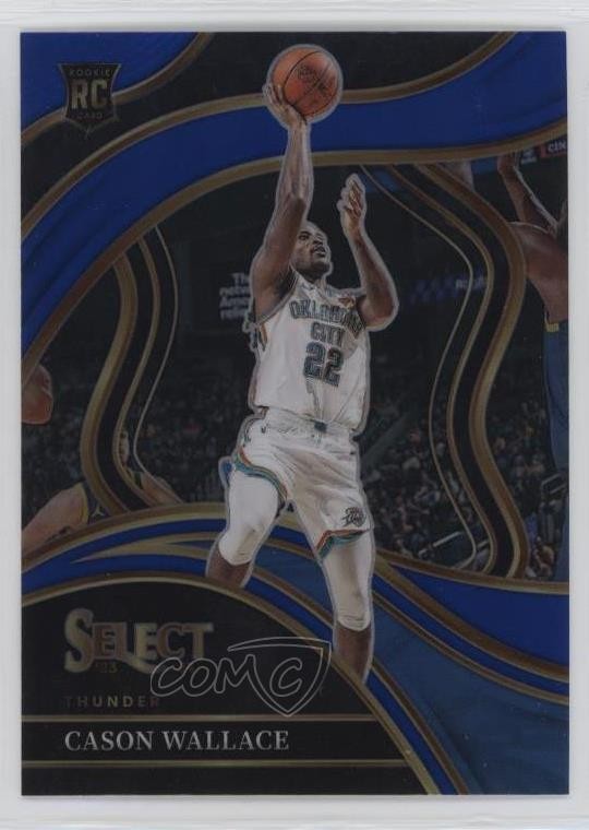 2023-24 Panini Select Courtside Blue Prizm Cason Wallace #298 1gg4