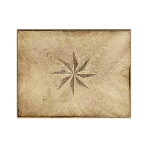 Butler Specialty Company Tyler Solid Wood Inlay Accent Table - Antique Beige - Picture 1 of 6