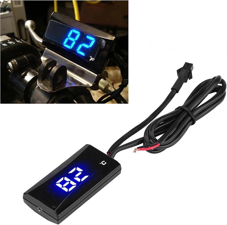 Meter Motorrad Wassertemperatur Digital Hygrometer Thermometer Sensor DC 12V Kit - Bild 4 von 4