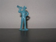 Tim-Mee Air Force Bugler1950s - Early 1960s 70mm Blue Plastic