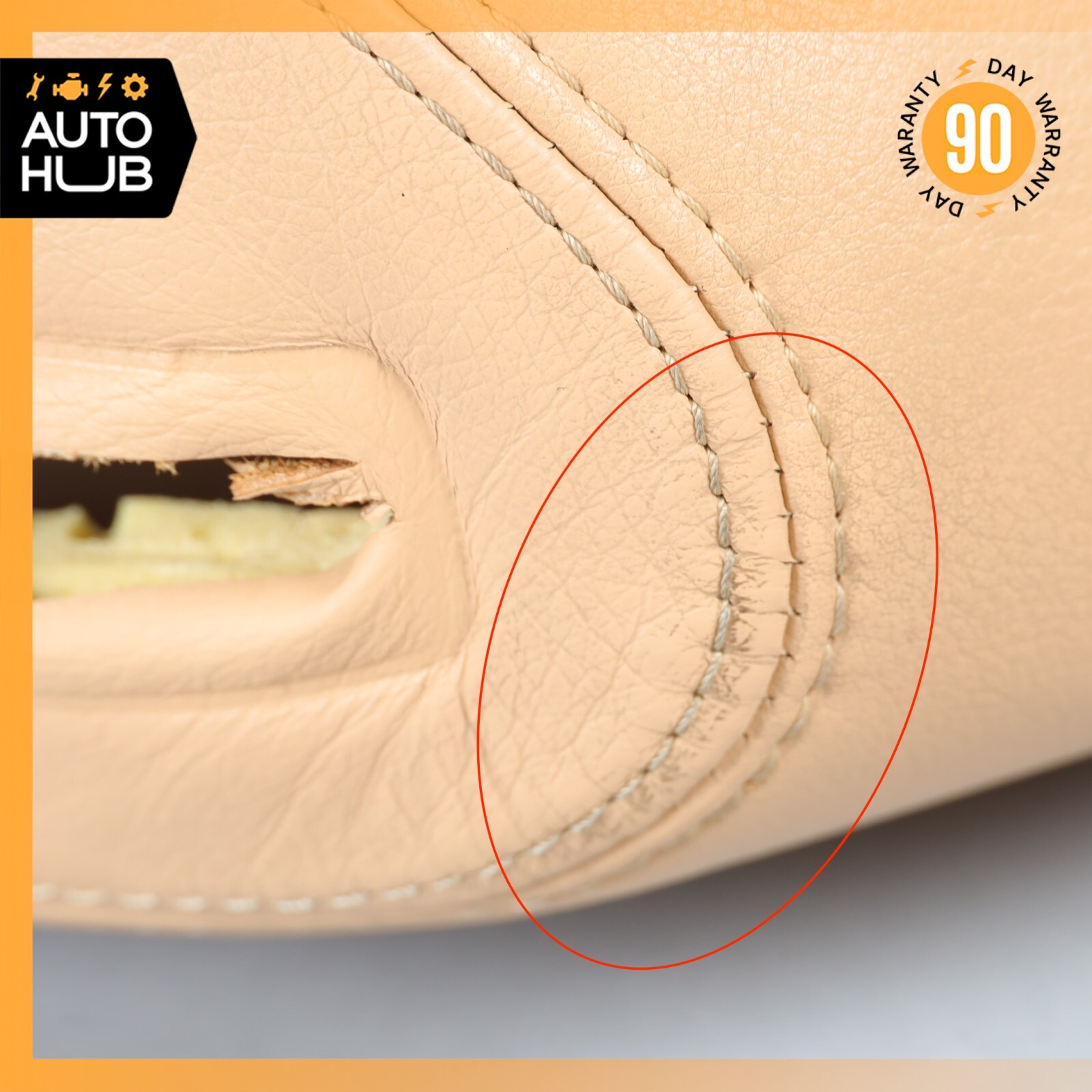 08-12 Maserati GranTurismo M145 Front Right Top Upper Seat Cushion Beige OEM 76k
