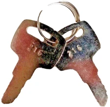 #216 cash drawer key x2