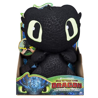 DreamWorks Dragons Toothless peluche 25cm con sonidos Squeeze Growl niño fan