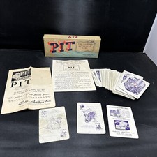 Vintage Pit Card Game By Parker Brothers Bull  Bear Edition Complete Set