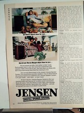 JENSEN LIFESTYLE STEREO SPEAKERS ORIGINAL  VTG 1977 AD, 