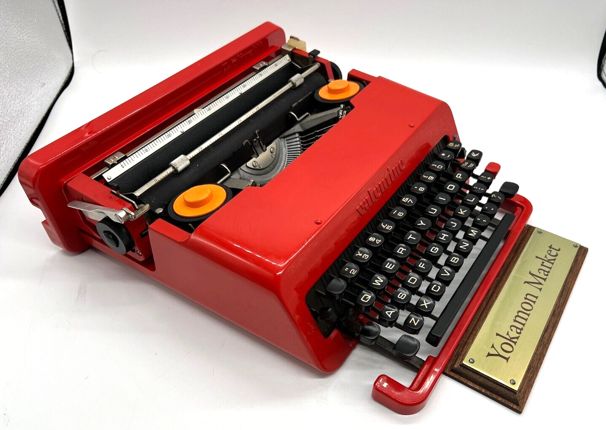 Olivetti Valentine Red Typewriter Vintage From Japan Olivetti Valentine Red Typewriter Vintage From Japan